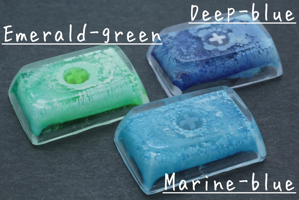 キーキャップ Series:Layer アルコールインクアート