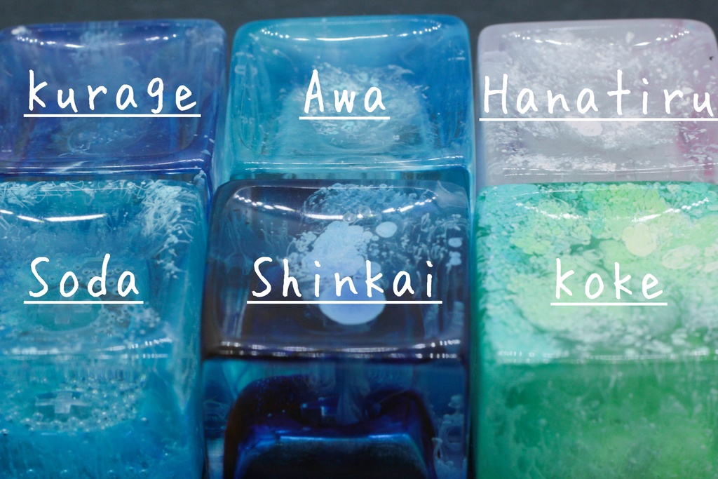 キーキャップ Series:Pote アルコールインクアート