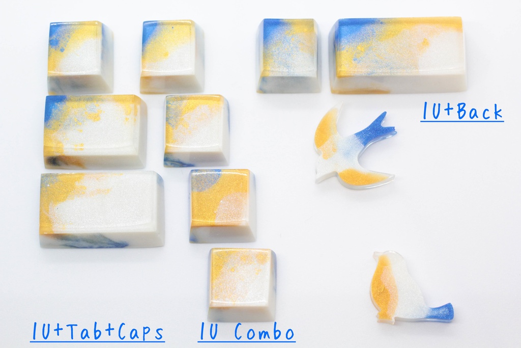 キーキャップ Series:Layer Gold river