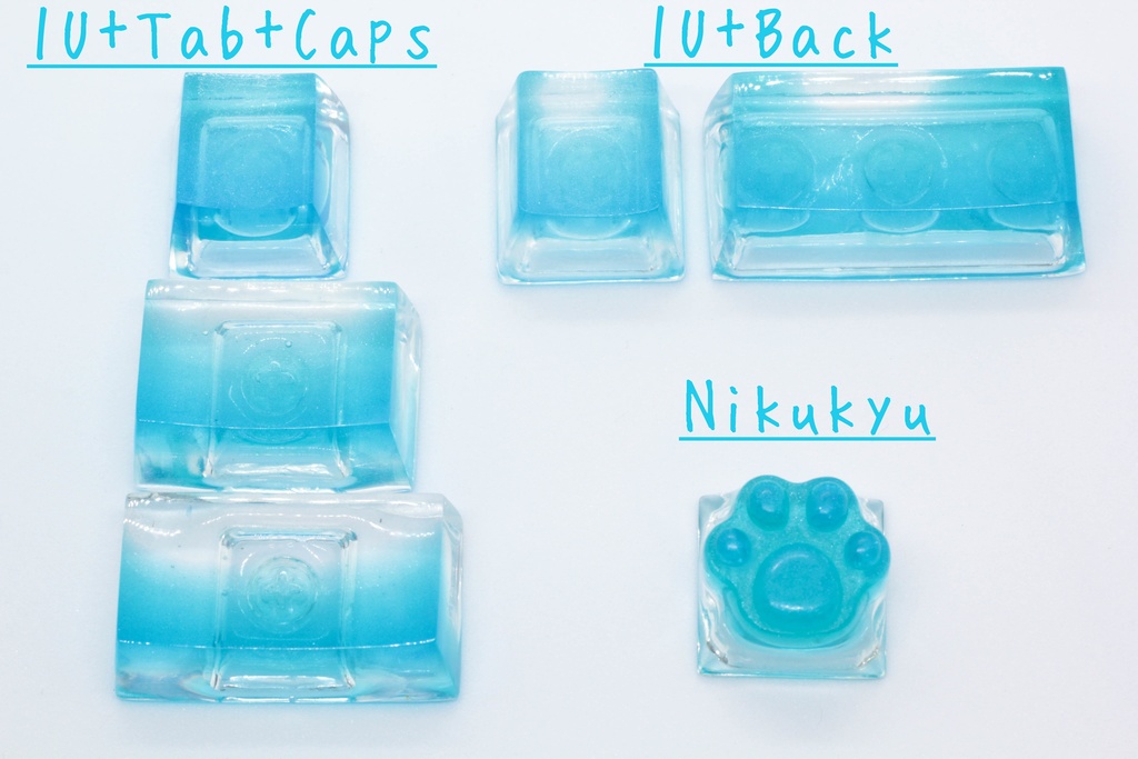 肉球キーキャップ Series:Transparent Sea