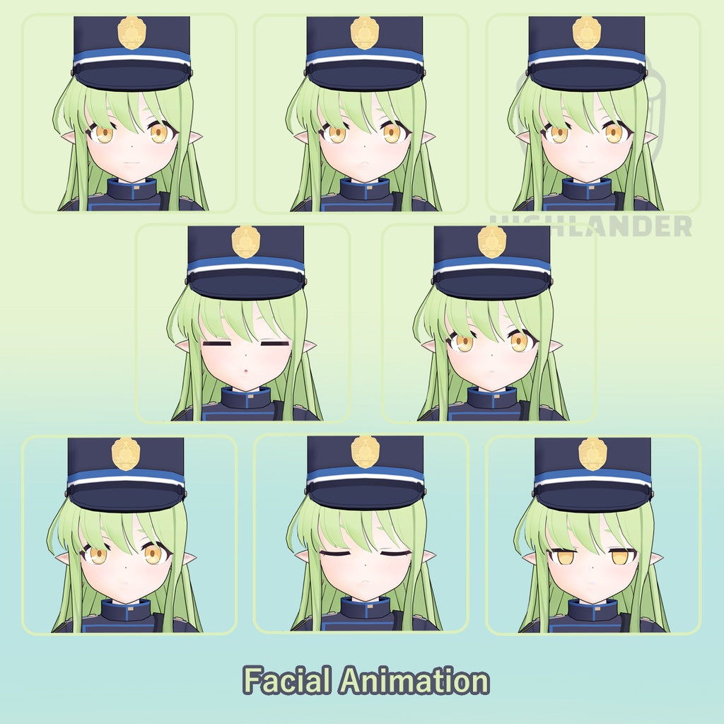 3Dモデル「ヒカリ , ノゾミ」