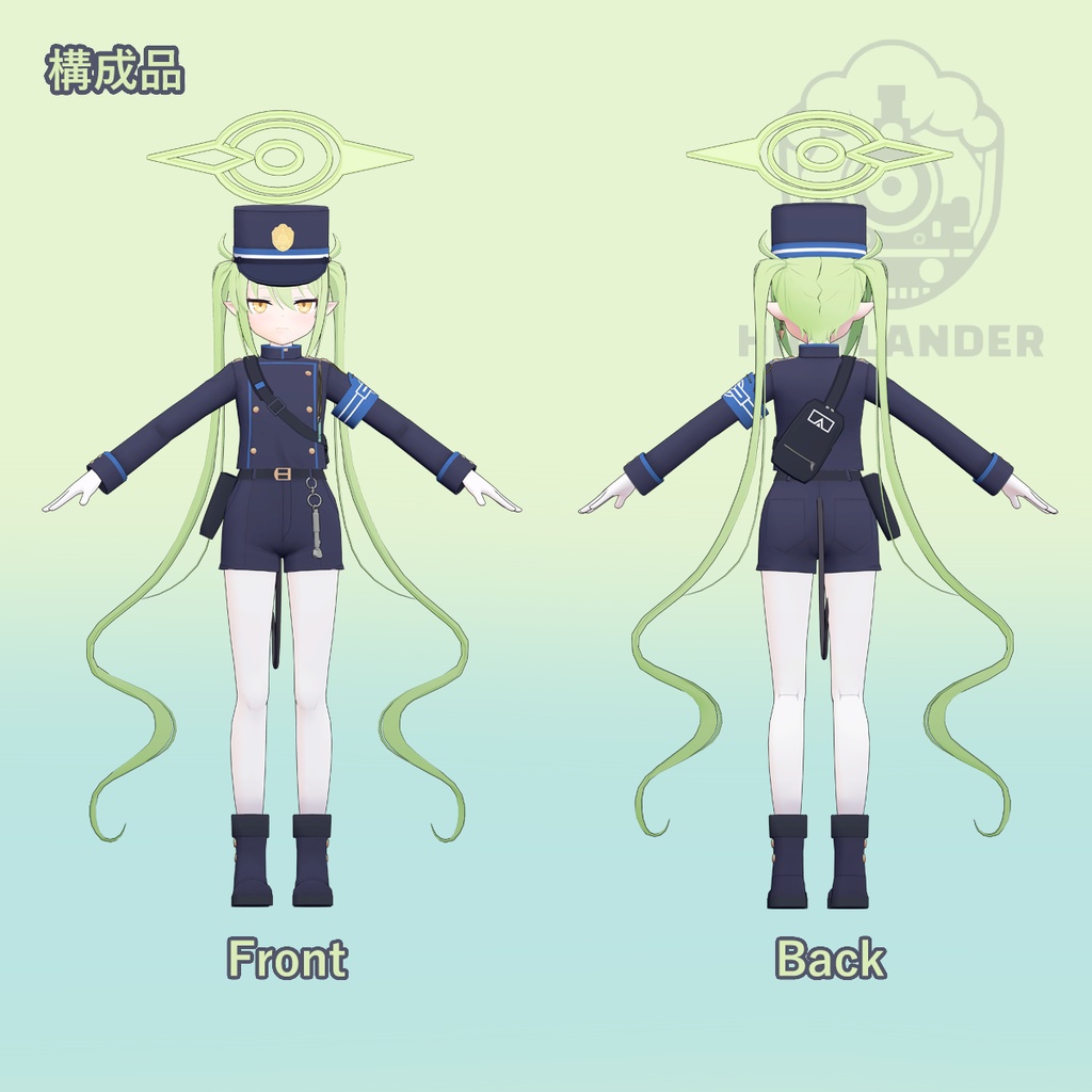 3Dモデル「ヒカリ , ノゾミ」