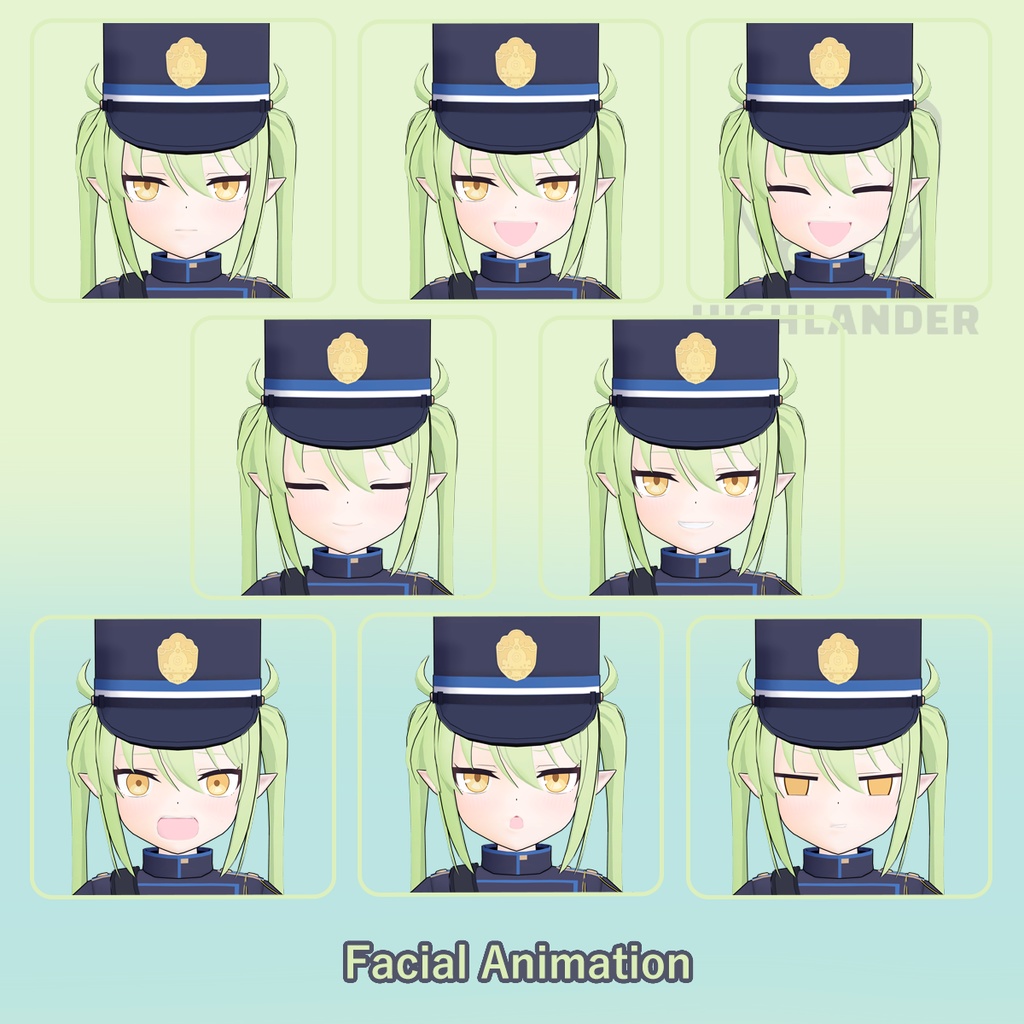 3Dモデル「ヒカリ , ノゾミ」