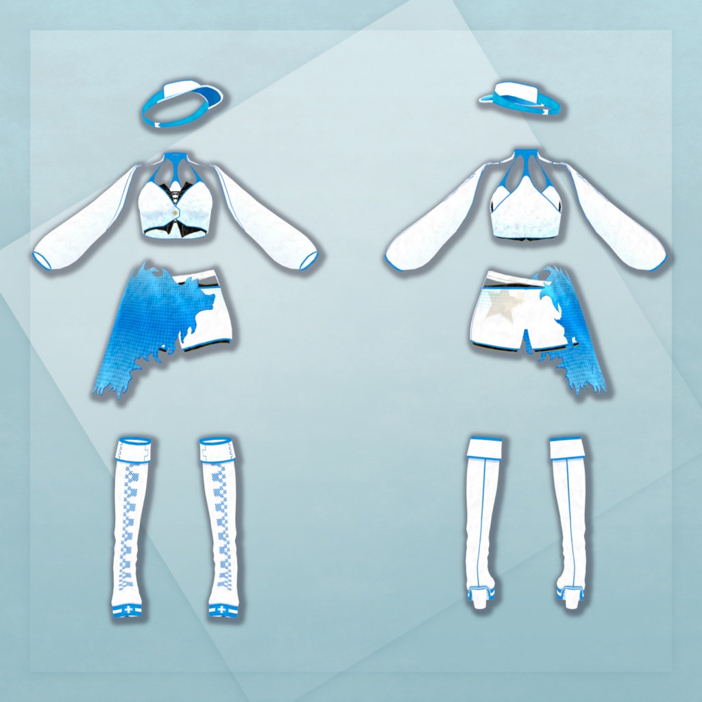 【スポーティウェア】CyberCheerComponent【VRoid customitem】