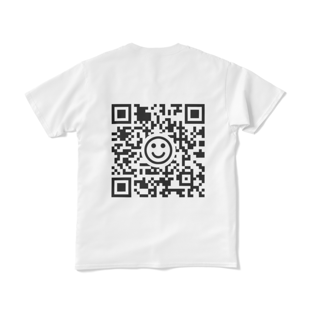 QRコードTシャツ/HP(背面印刷)