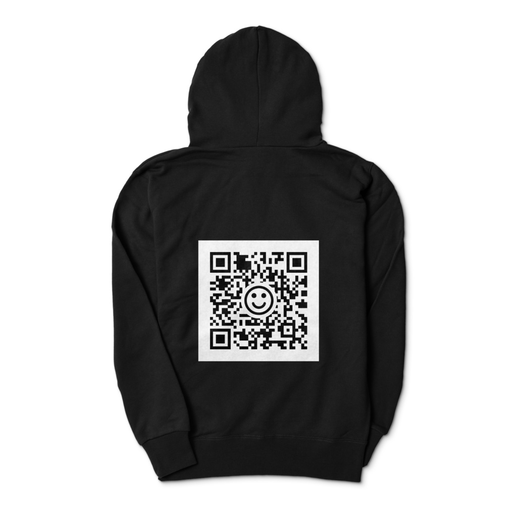 QRコードパーカー/HP(背面印刷)