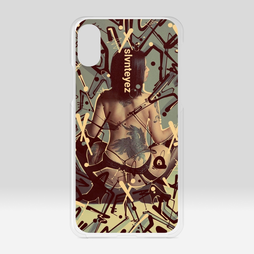 鈴木リズ×slvnt_eyezコラボ　 iPhone クリアケース