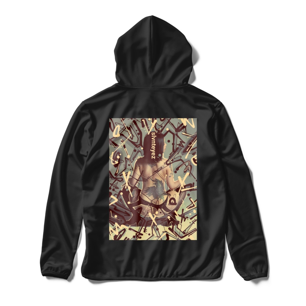 鈴木リズ×slvnt_eyezコラボ　ジップパーカー