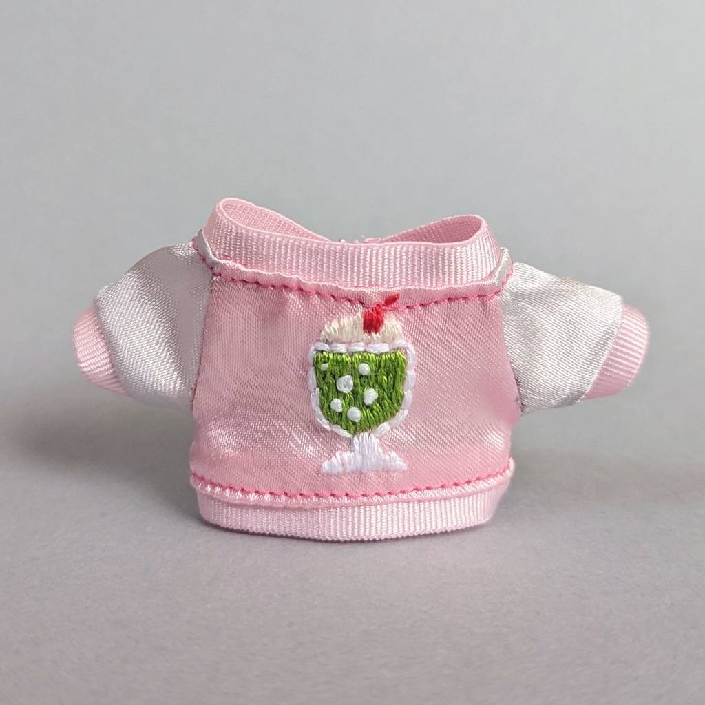 10cmぬい用 クリームソーダ柄スカジャン