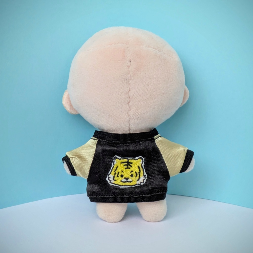 10cmぬい用 虎の手刺繍ワッペン付きスカジャン