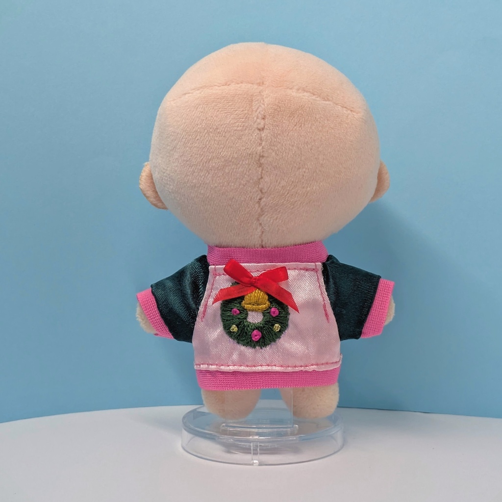 10cmぬい用 クリスマスリース柄スカジャン