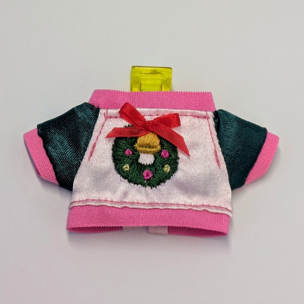 10cmぬい用 クリスマスリース柄スカジャン