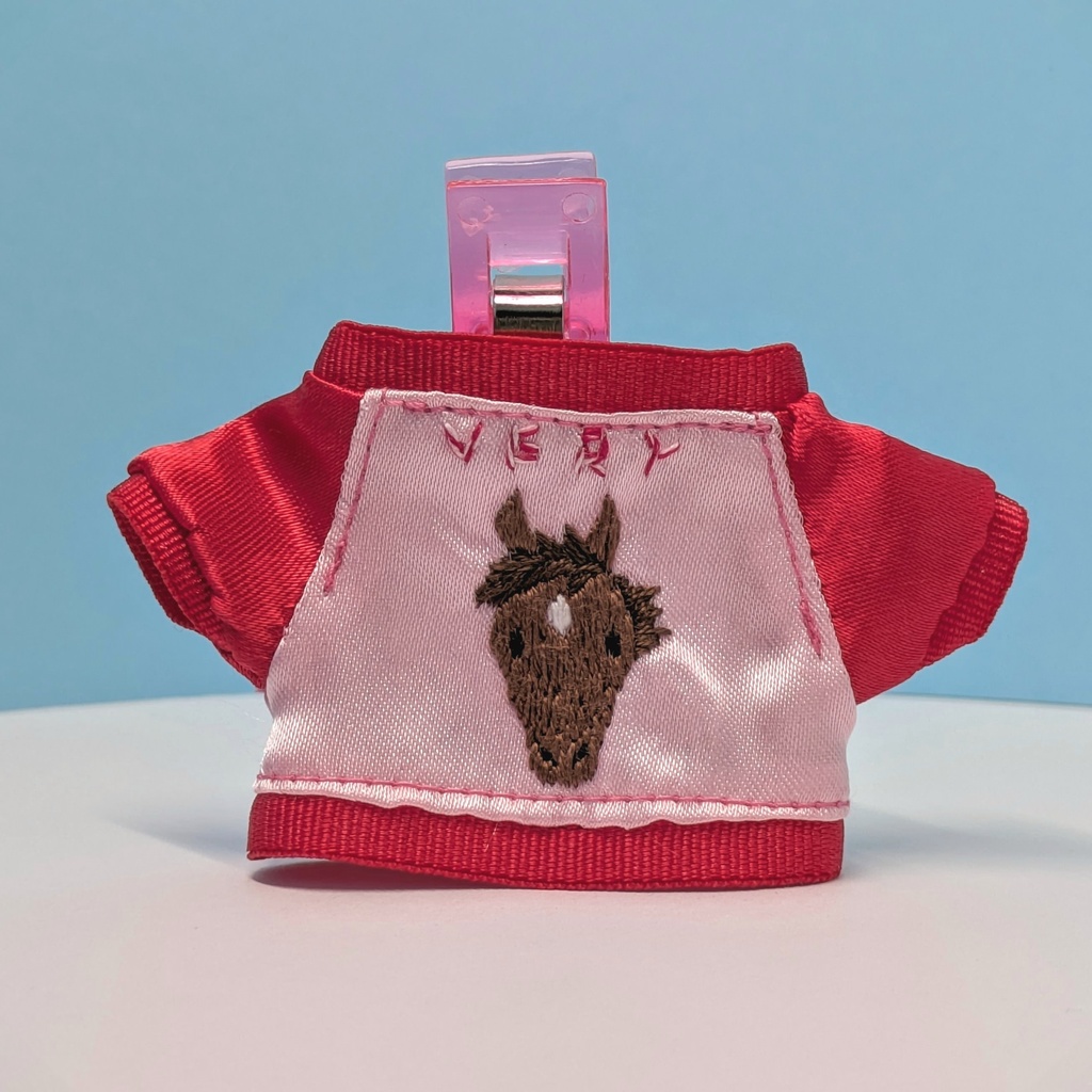 10cmぬい用 とても馬(鹿毛)スカジャン