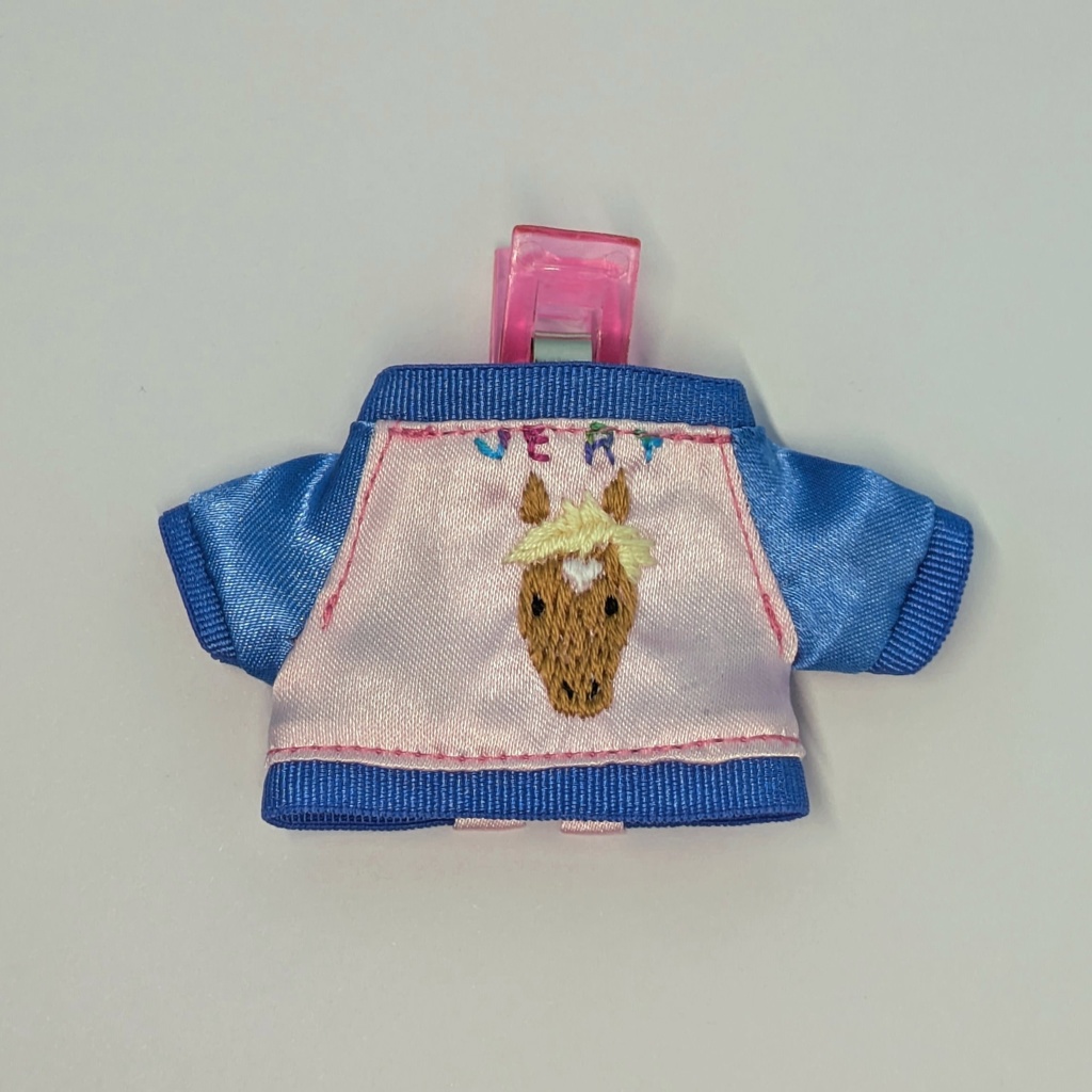 10cmぬい用 とても馬(栗毛)スカジャン