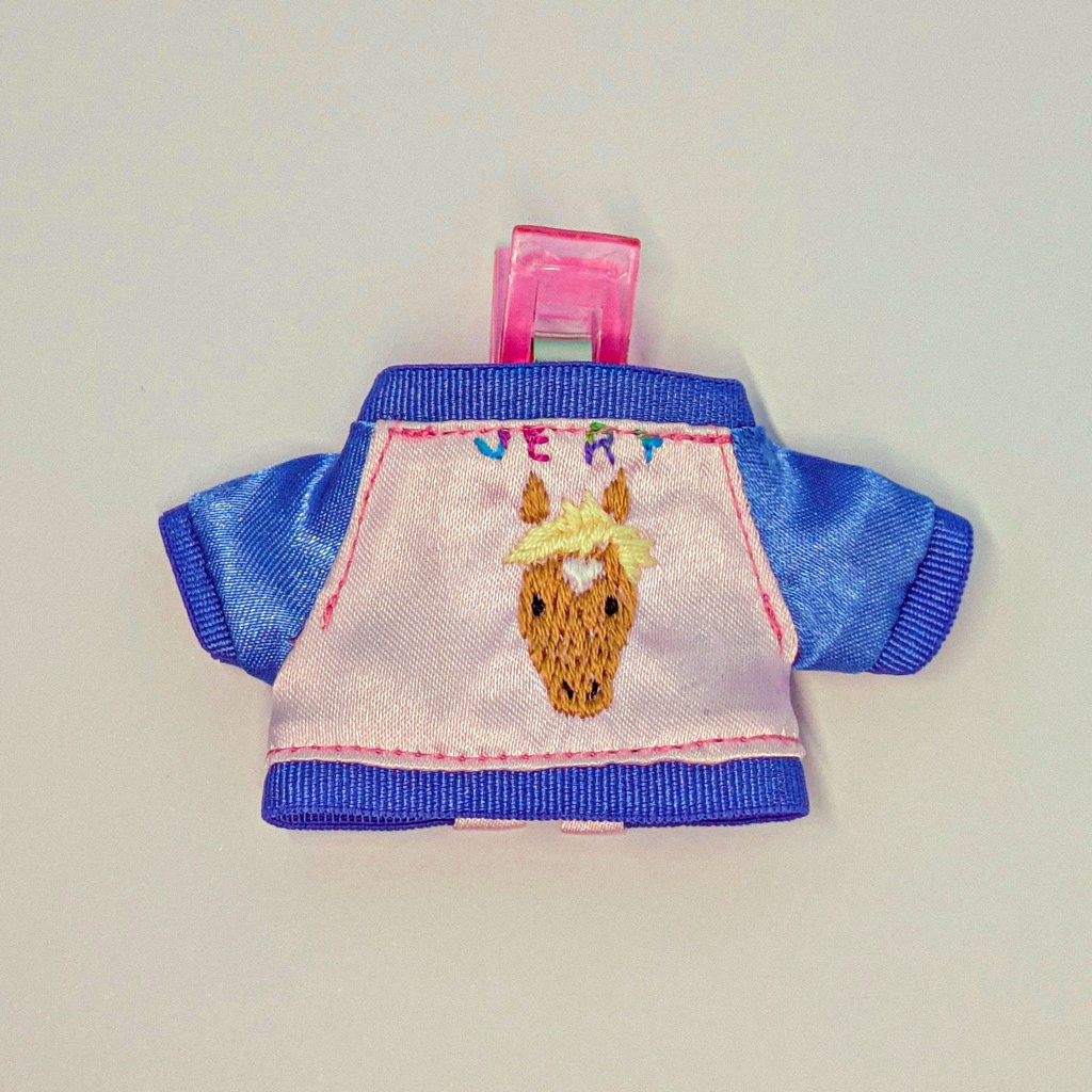 10cmぬい用 馬(栗毛)柄スカジャン