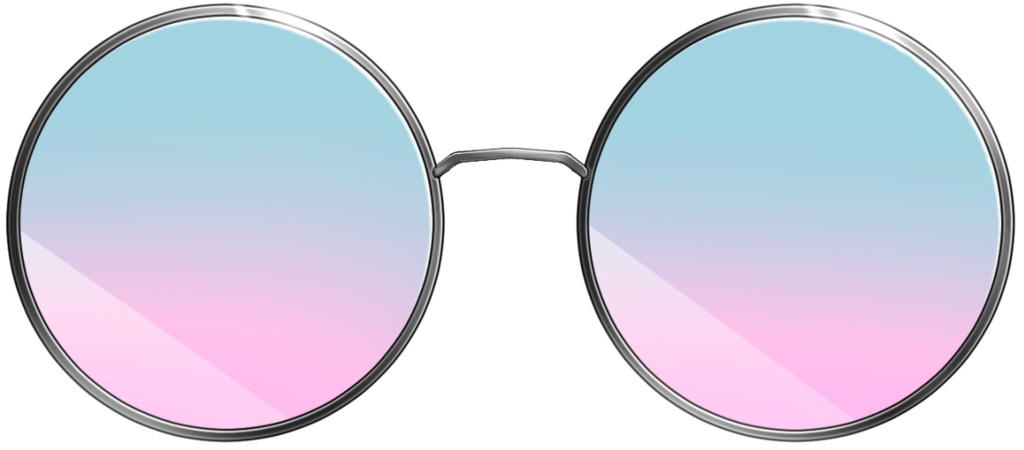 サングラス素材 5色セット（PNG／透過済み）