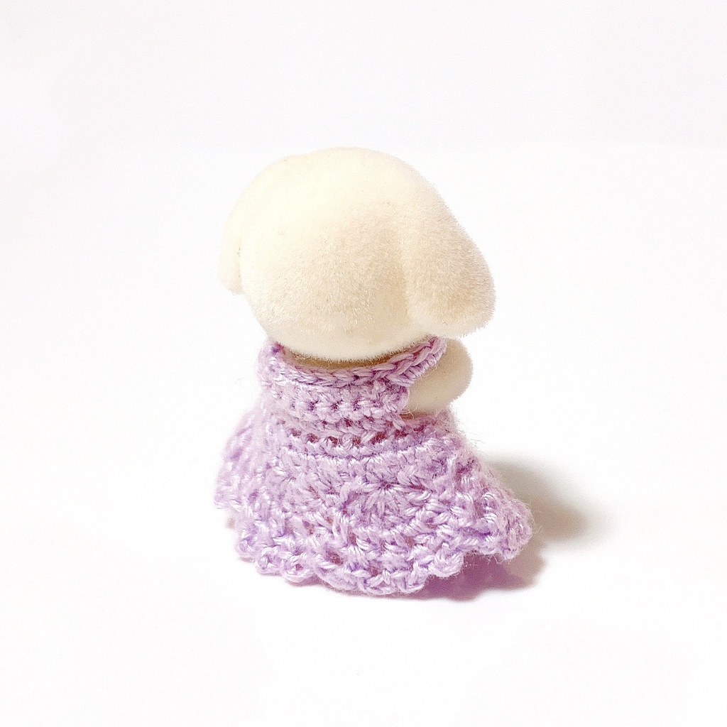 裾レースのワンピースドレス 小さい赤ちゃんサイズ