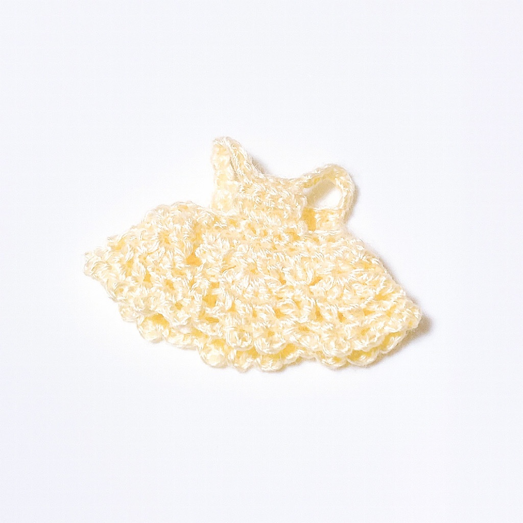 裾レースのワンピースドレス 小さい赤ちゃんサイズ