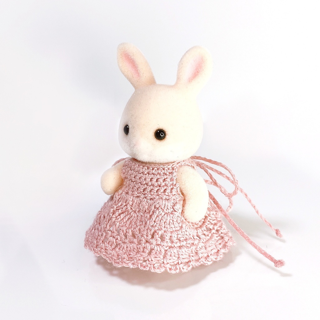 裾レースのワンピースドレス 赤ちゃんサイズ