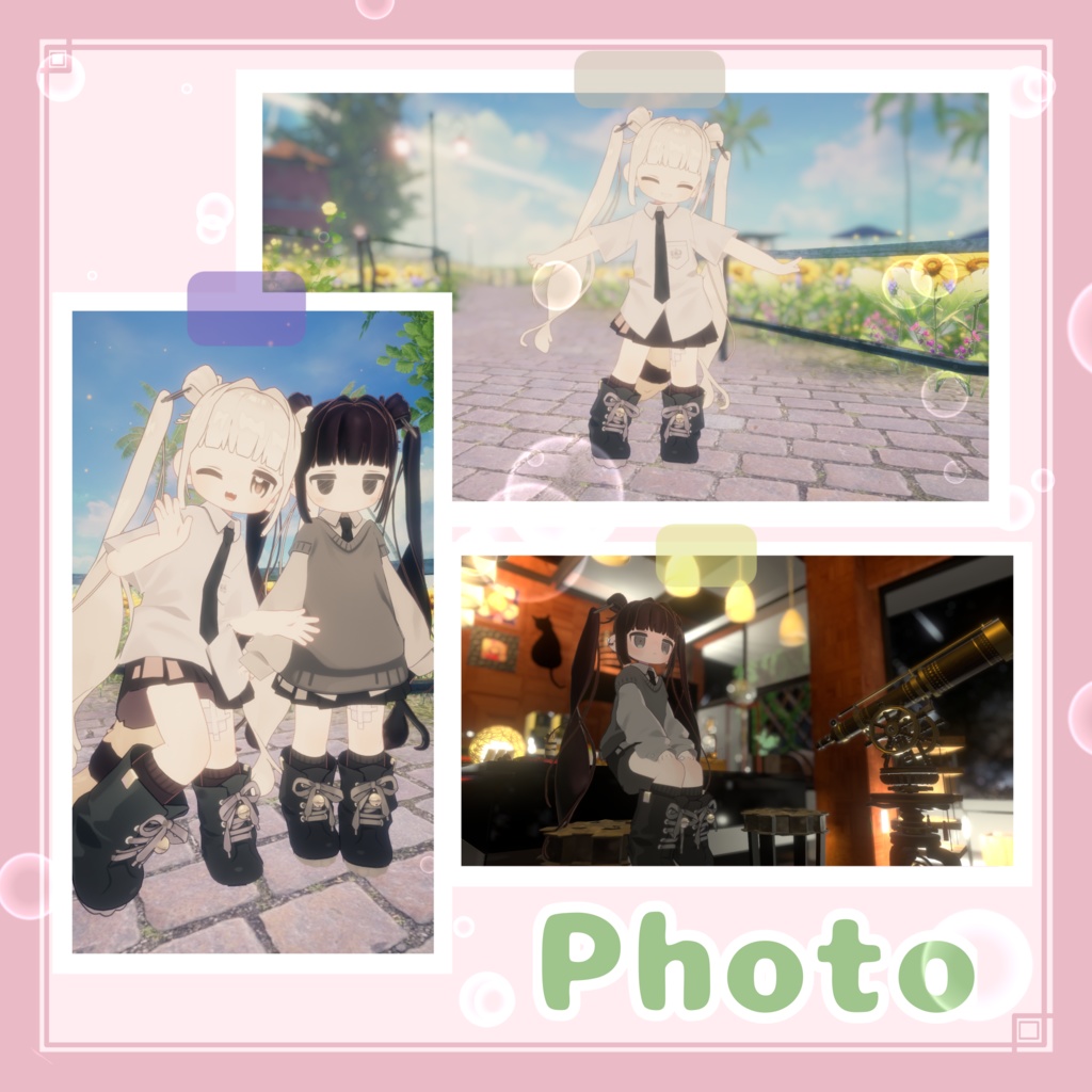 【キプフェル対応】おだんごツインテール