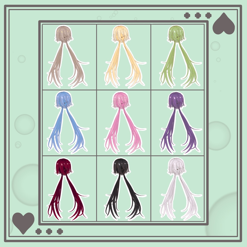 【キプフェル対応】前髪テール