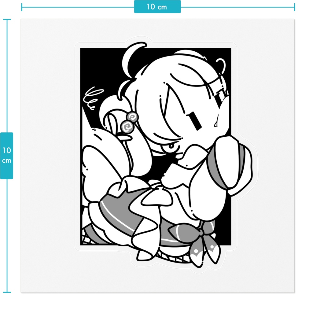 狭いねここステッカー