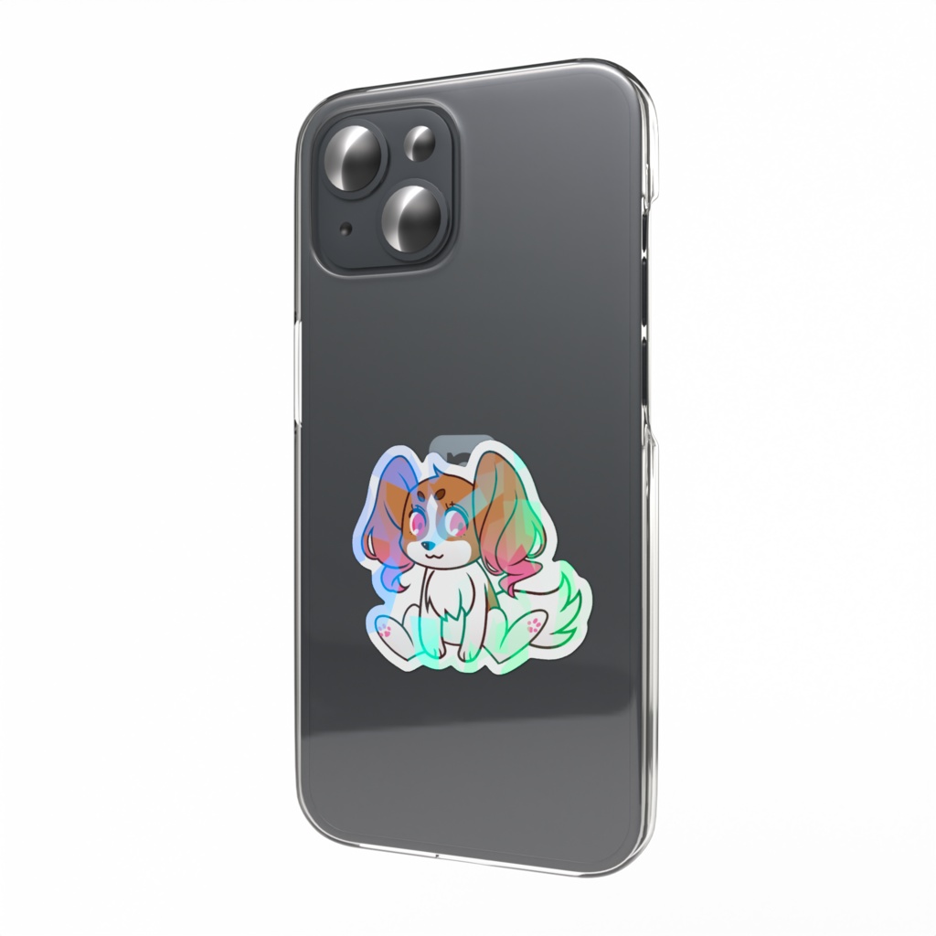 ホログラムスマホステッカー 【ルビー】