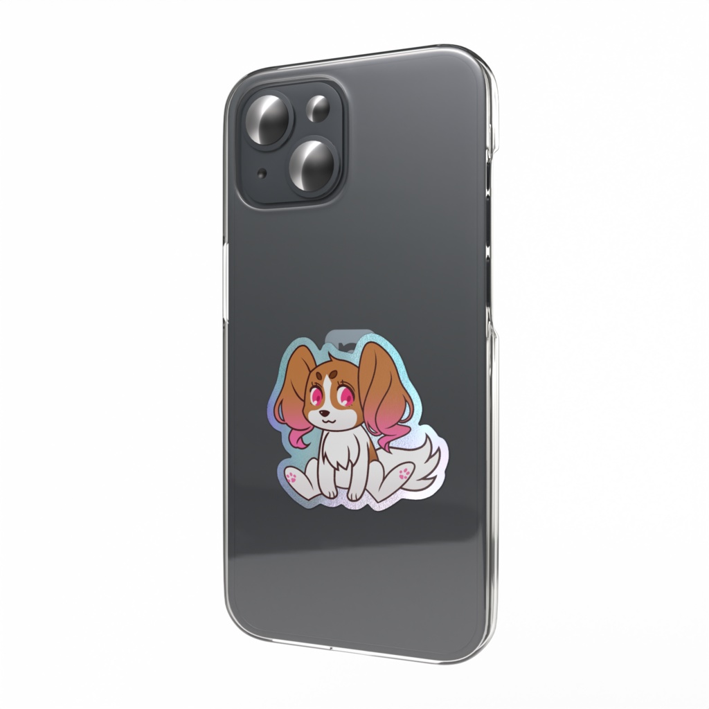 オーロラスマホステッカー 【ルビー】