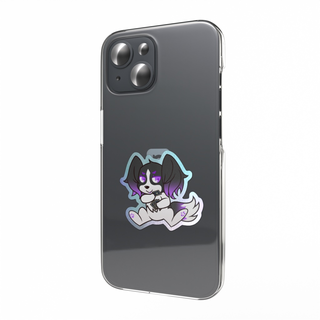 オーロラスマホステッカー 【サファイア】