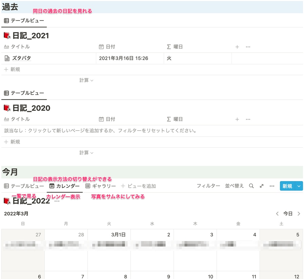 Notion 人を紐づけられる日記
