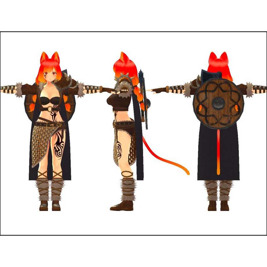 バイキング風鎧【沙猫用】