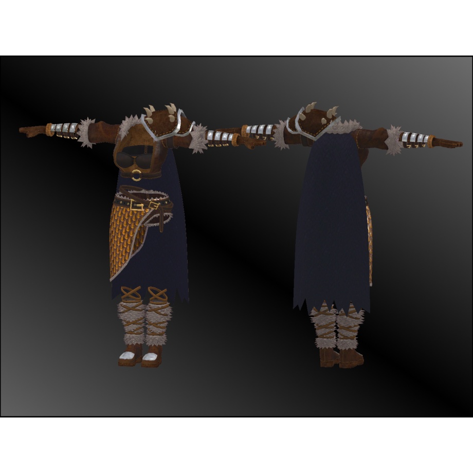 バイキング風鎧【沙猫用】