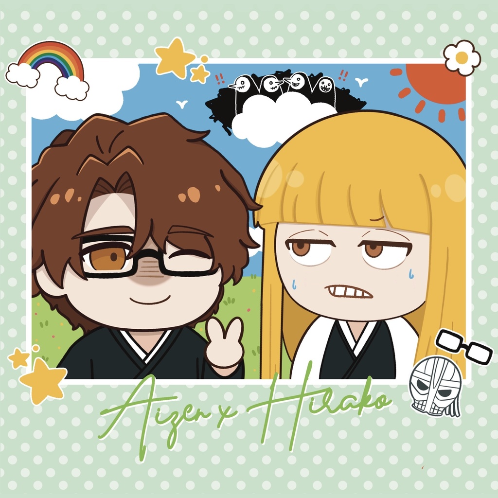 【BLEACH】藍平厚アクリル + ステッカー