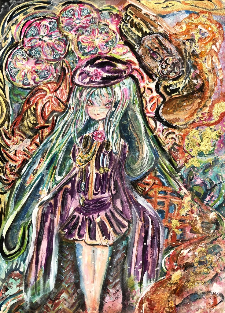 KEI 複製原画 初音ミク ポスター KEI ボカロ 壁掛けポスター - 絵画