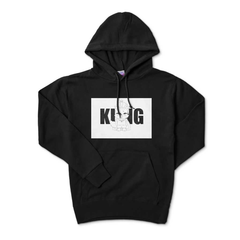 王様ちゃたぼうパーカー(黒色)