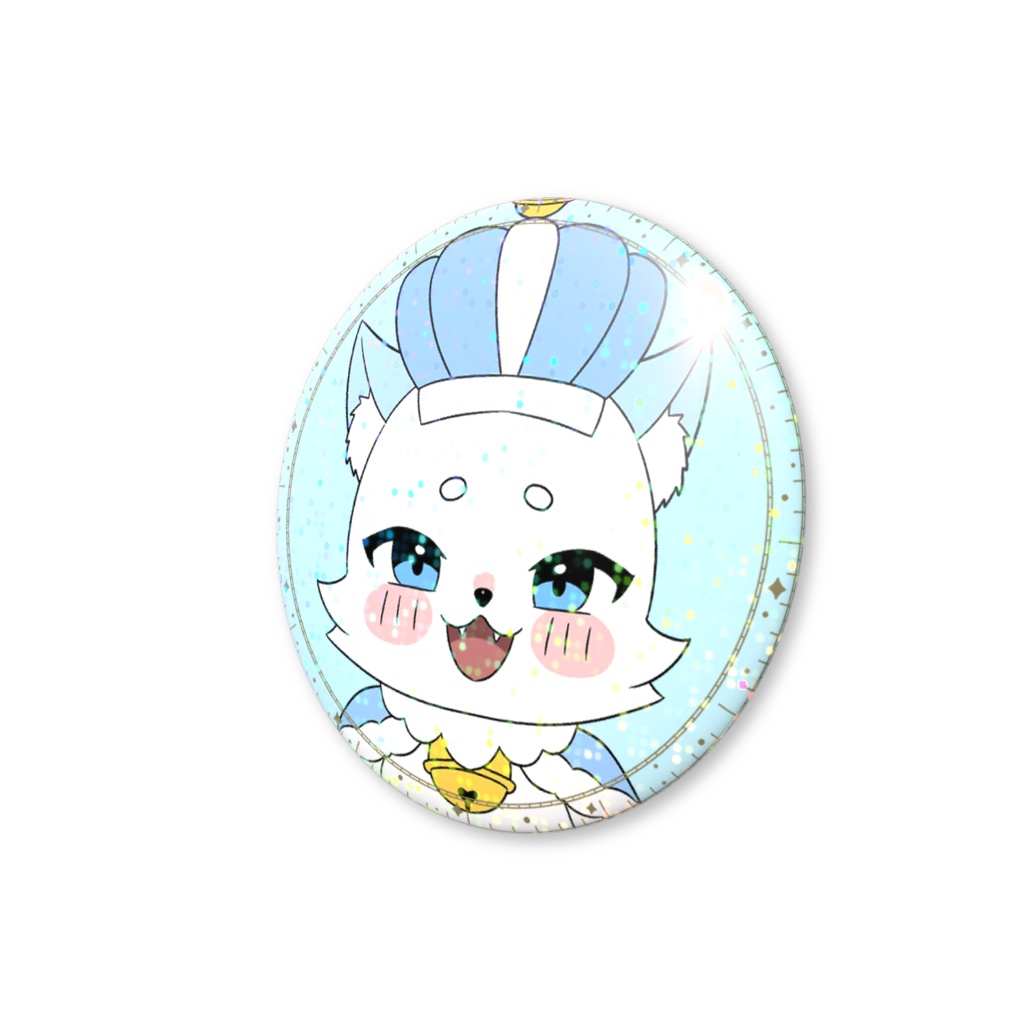 ちゃたぼう王様コンッバッジ(ホログラム)