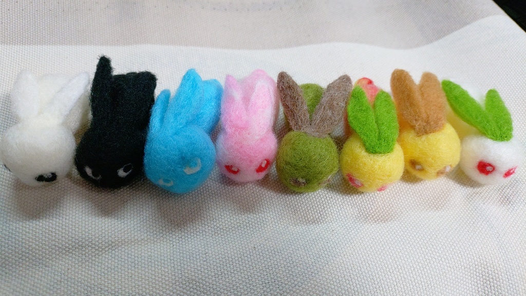 うさぎ(ニードルフェルト)