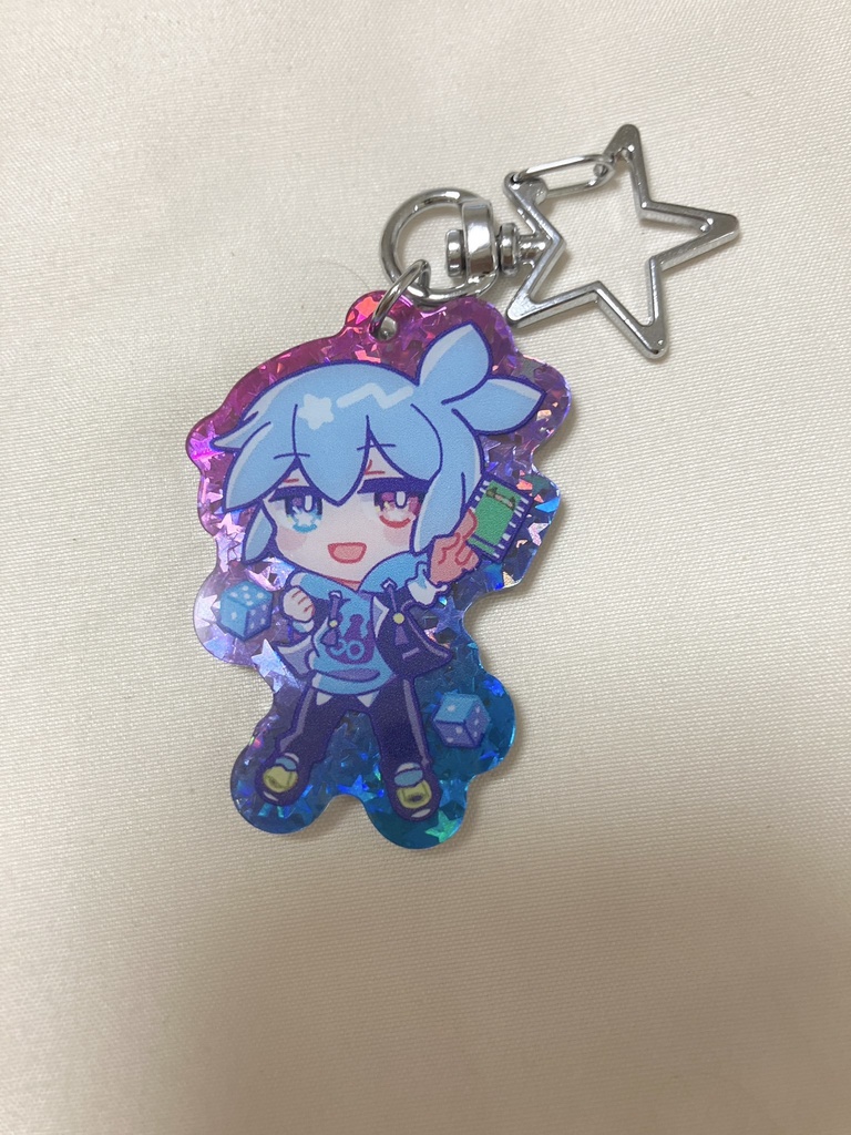 星ラメアクリルキーホルダー