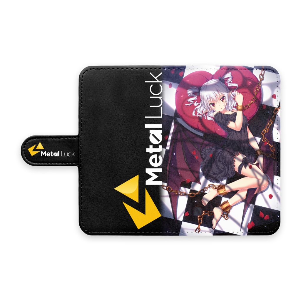 モノクロームに紅を 万能スマートフォンケース