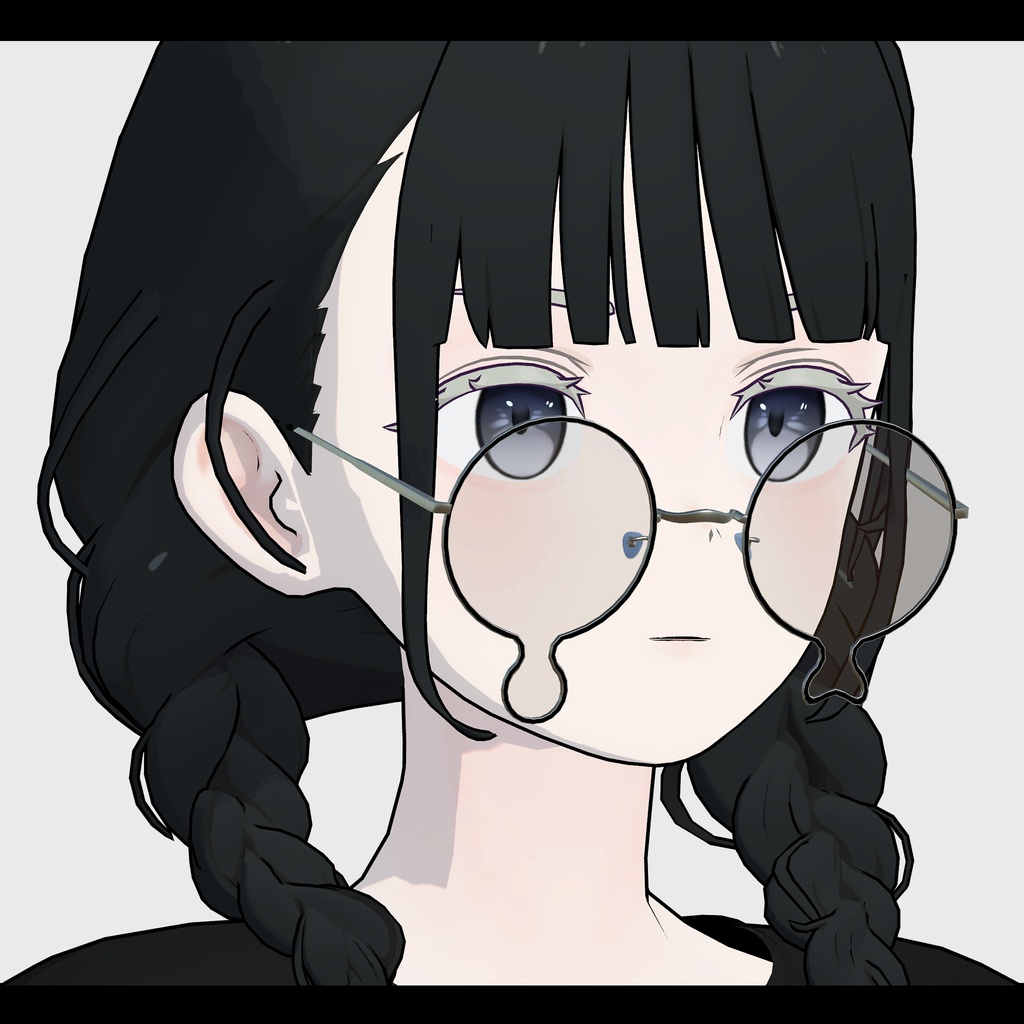 【VRChat用】simple glasses pack_眼鏡セット