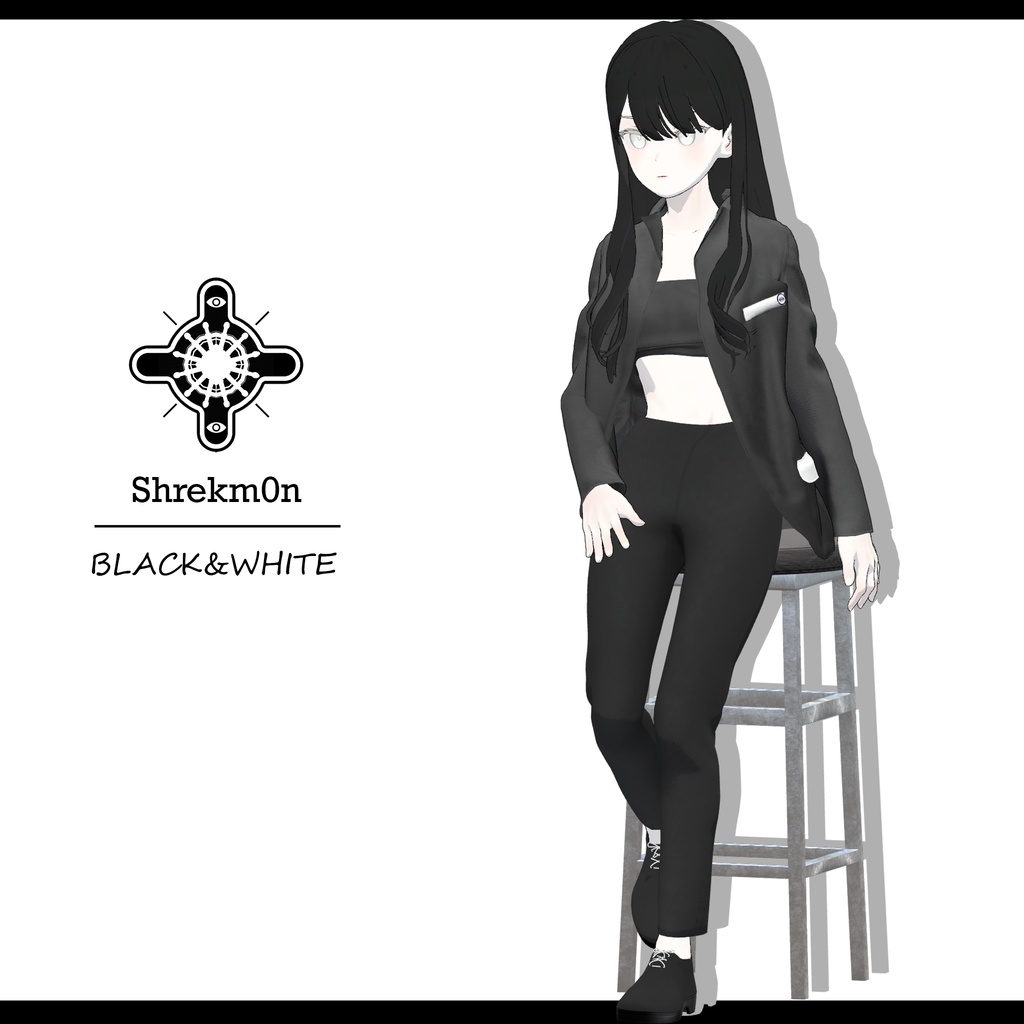 [Grus] casual suit_( Black&White )