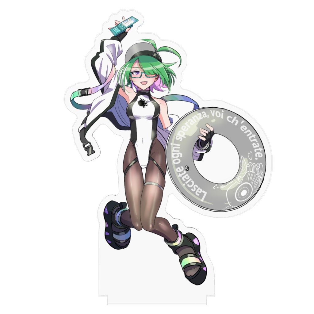 アクリルスタンド<緑ン子ちゃん:スイムウェア>