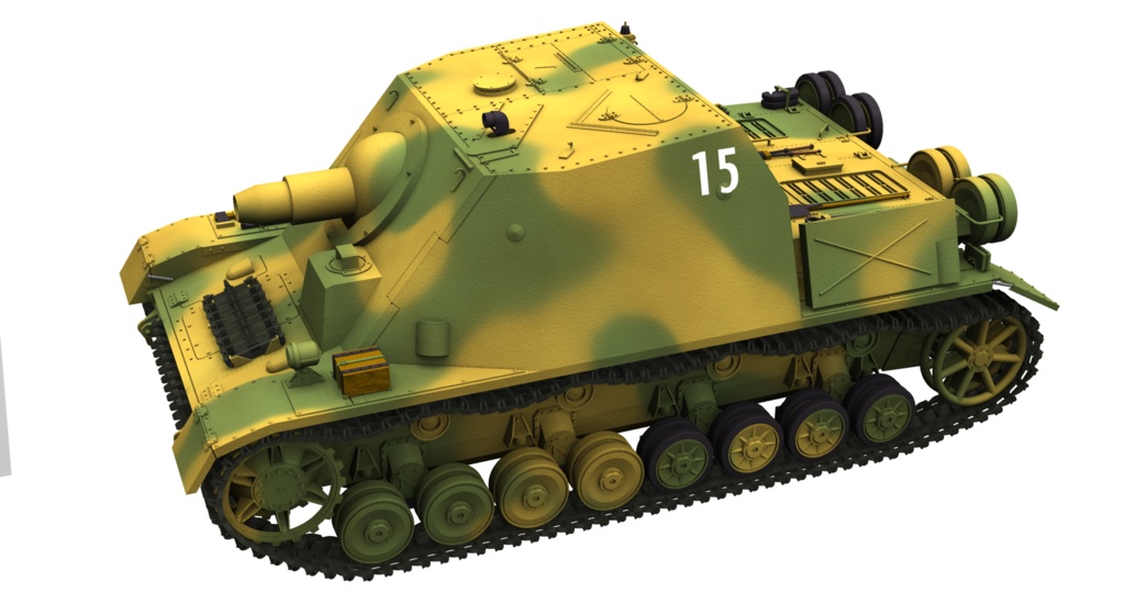 【Shade3D】IV号突撃戦車ブルムベア 初期型