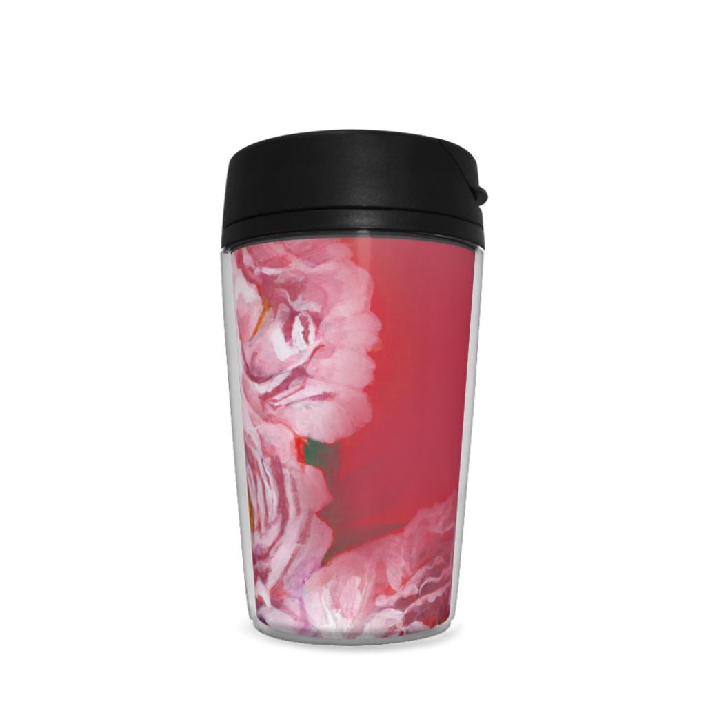 赤絵牡丹図タンブラー