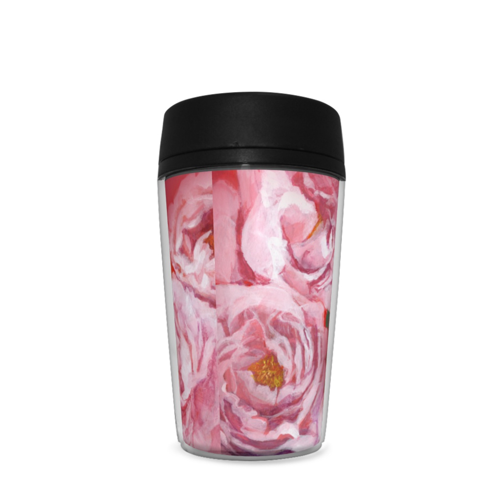 赤絵牡丹図タンブラー