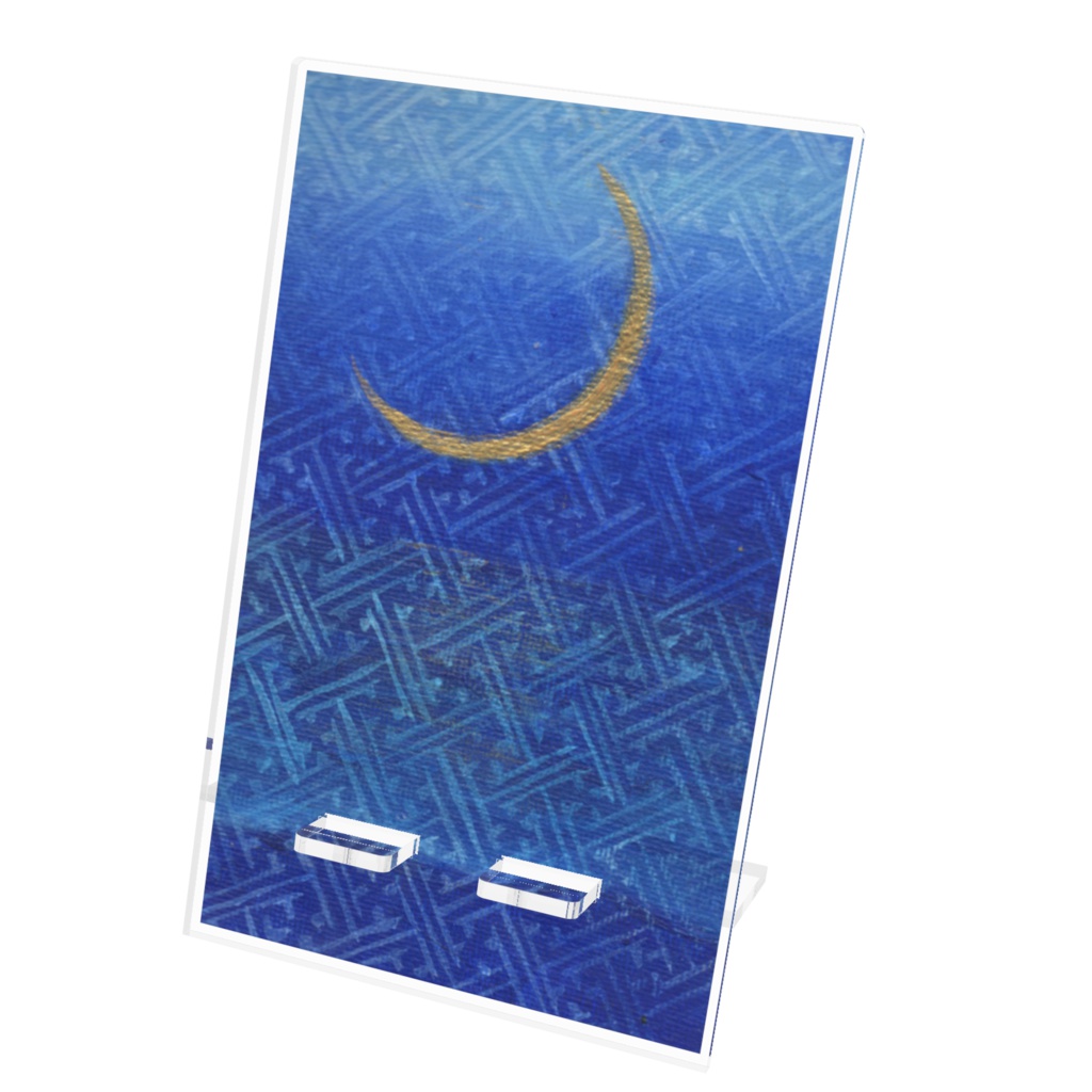 三日月アクリルスマホスタンド
