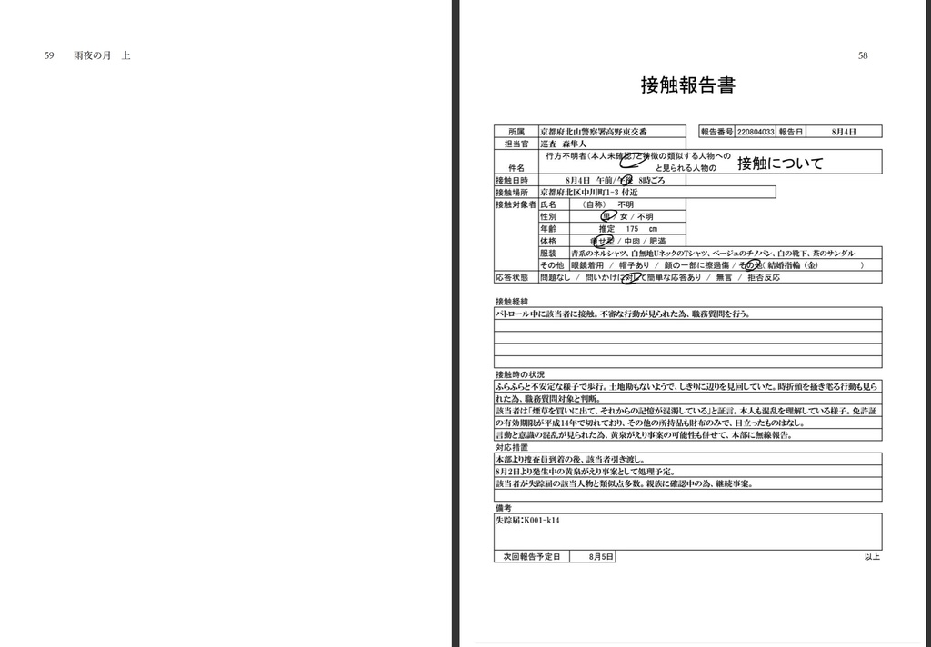 雨夜の月 電子書籍版