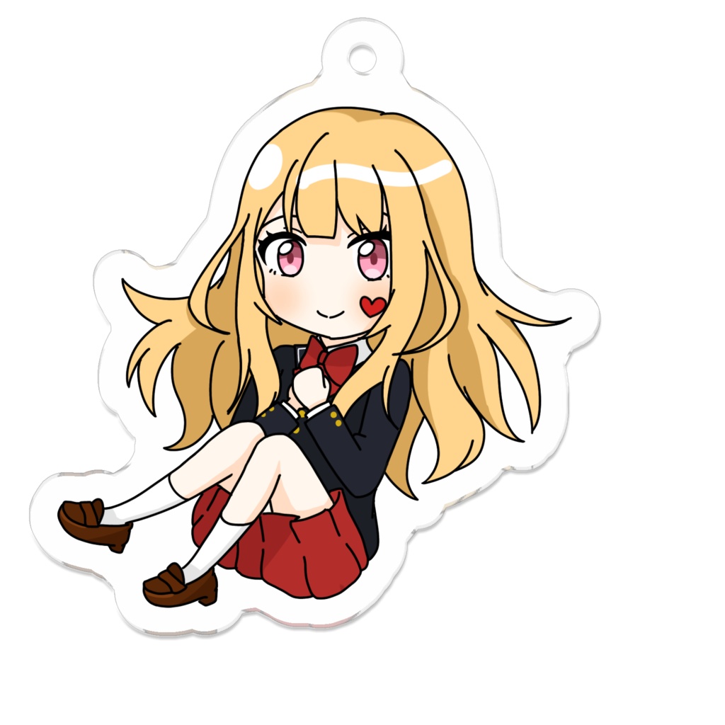 桜音りるアクリルキーホルダーA-50×50(mm)