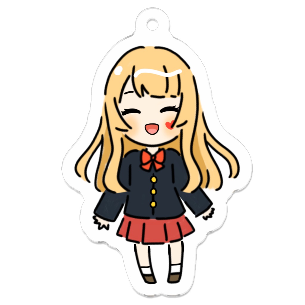 桜音りるアクリルキーホルダーB-50×50(mm)