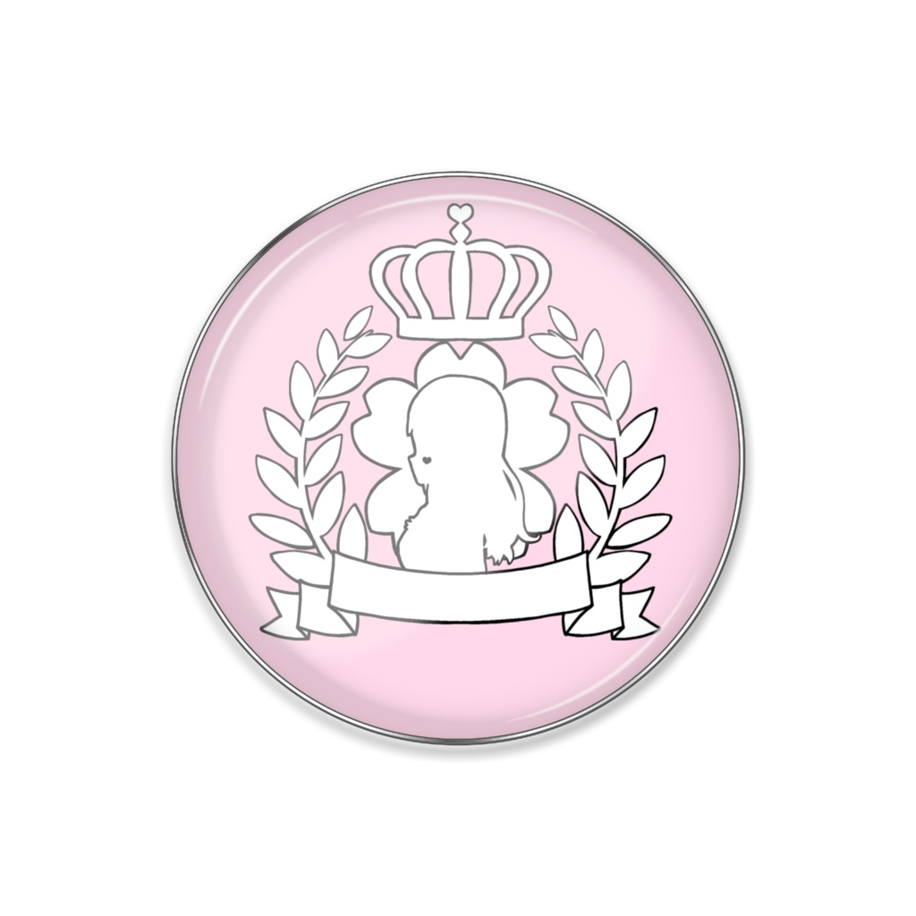 りる王国紋章ピンバッジ(ピンク)
